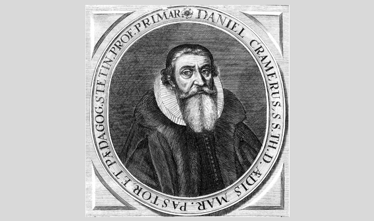 Ks. Daniel Cramer (1568-1637) w Książnicy Pomorskiej