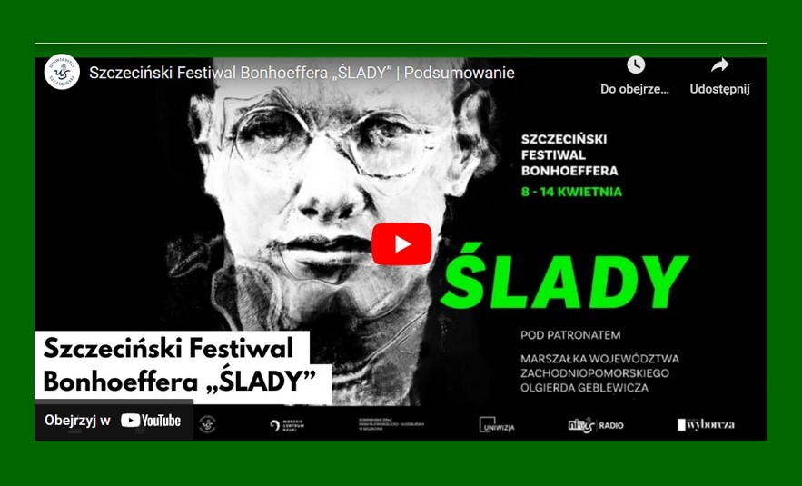 Szczeciński Festiwal Bonhoeffera „Ślady” w mediach